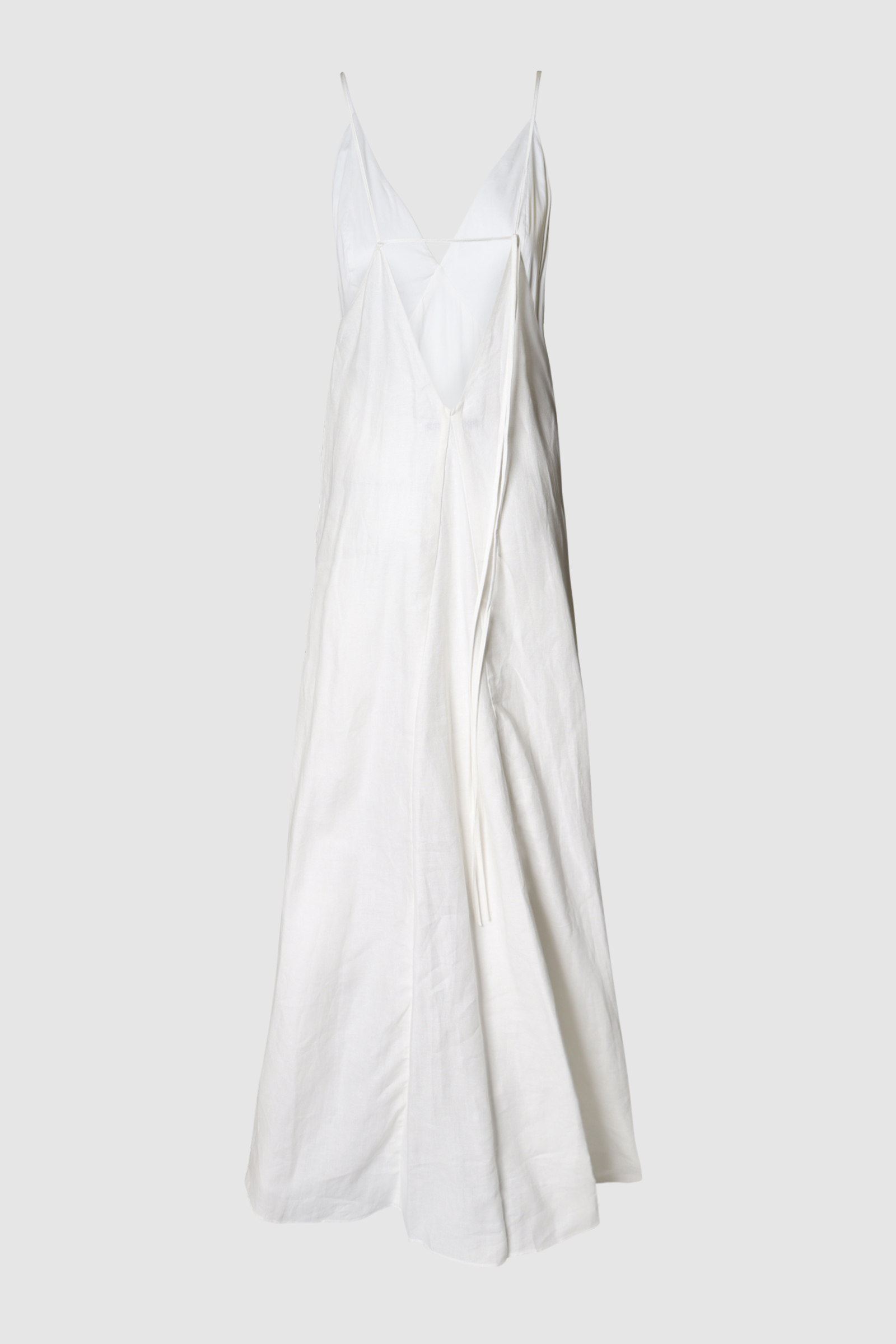 Tie-back Organic Linen Maxi Dress - The Pre loved Closet