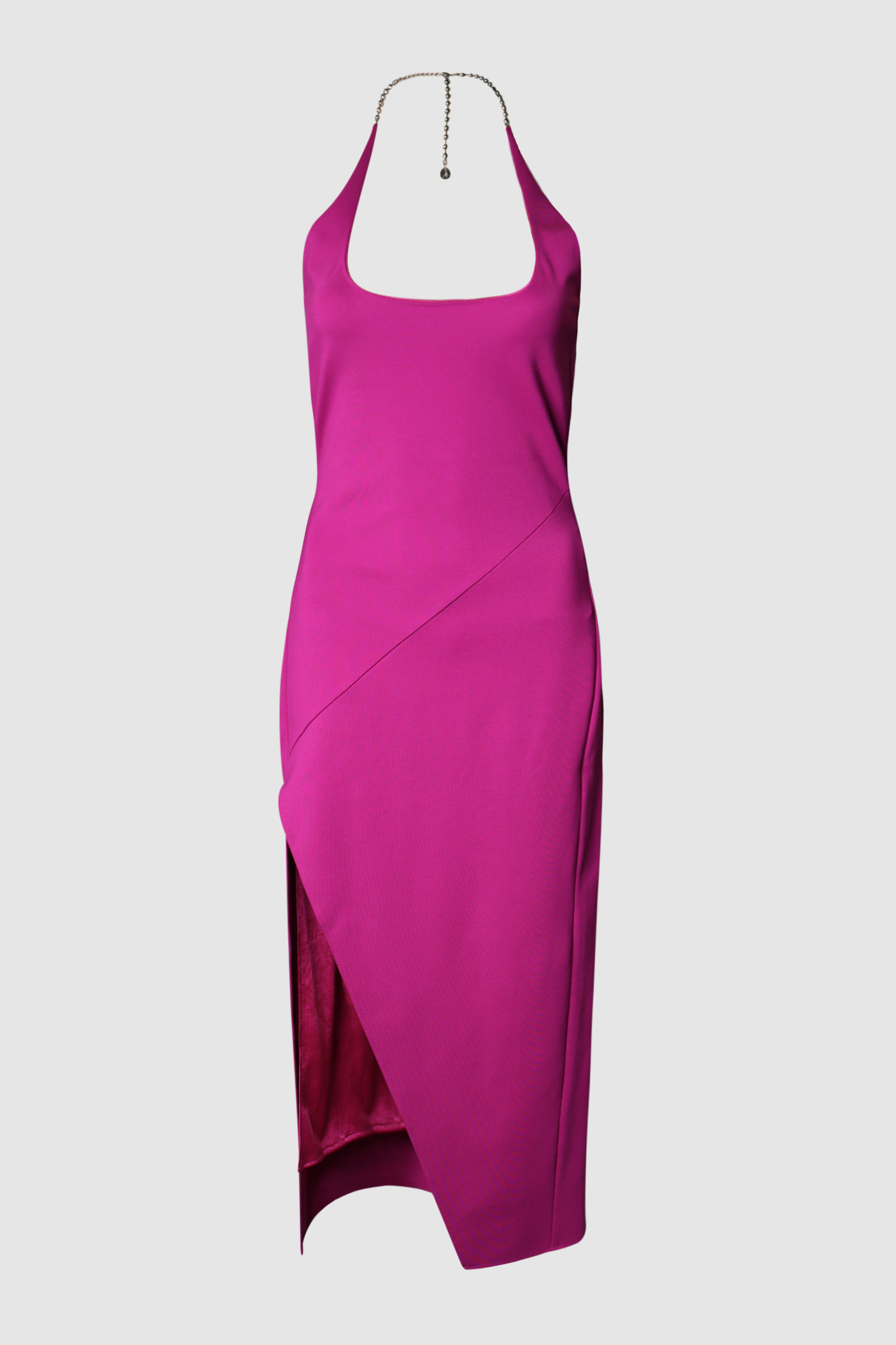Corinne Halter Neck Tech Crepe Gown - The Pre Loved Closet
