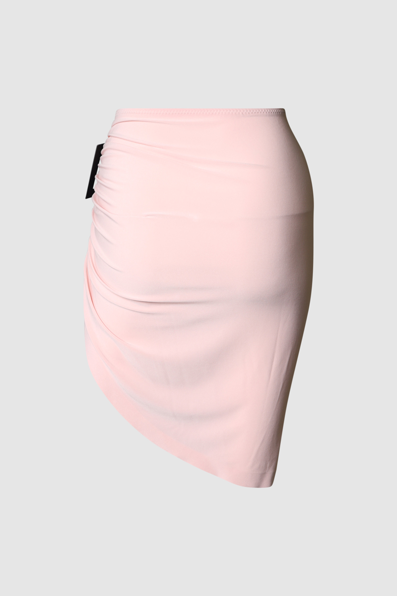 Side Drape Mini Skirt - The Pre Loved Closet
