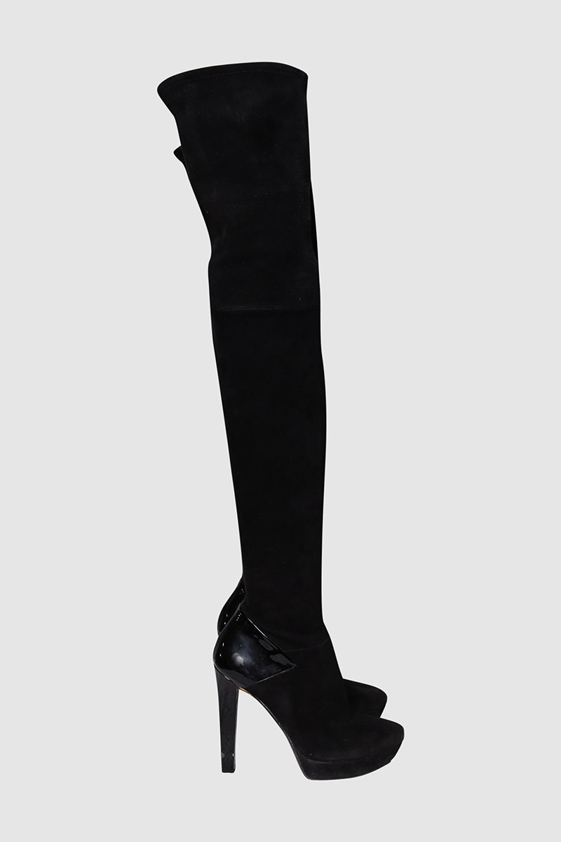 Suede Thigh-High Boot - The Pre Loved Closet