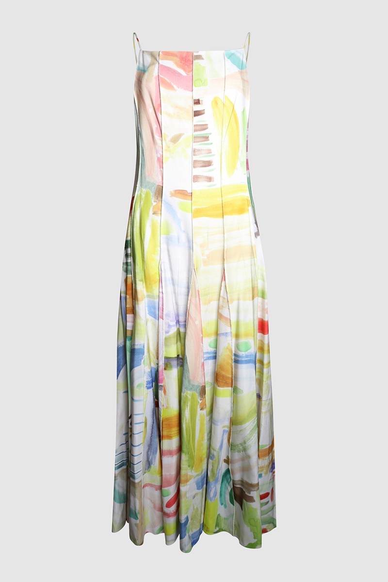 Million Pleats Maxi Dress