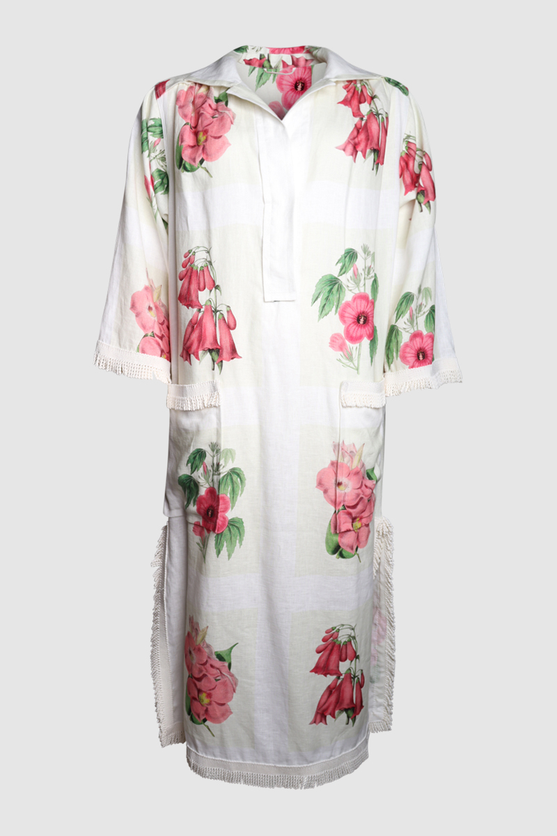 Verandah Floral Long Tunic Dress