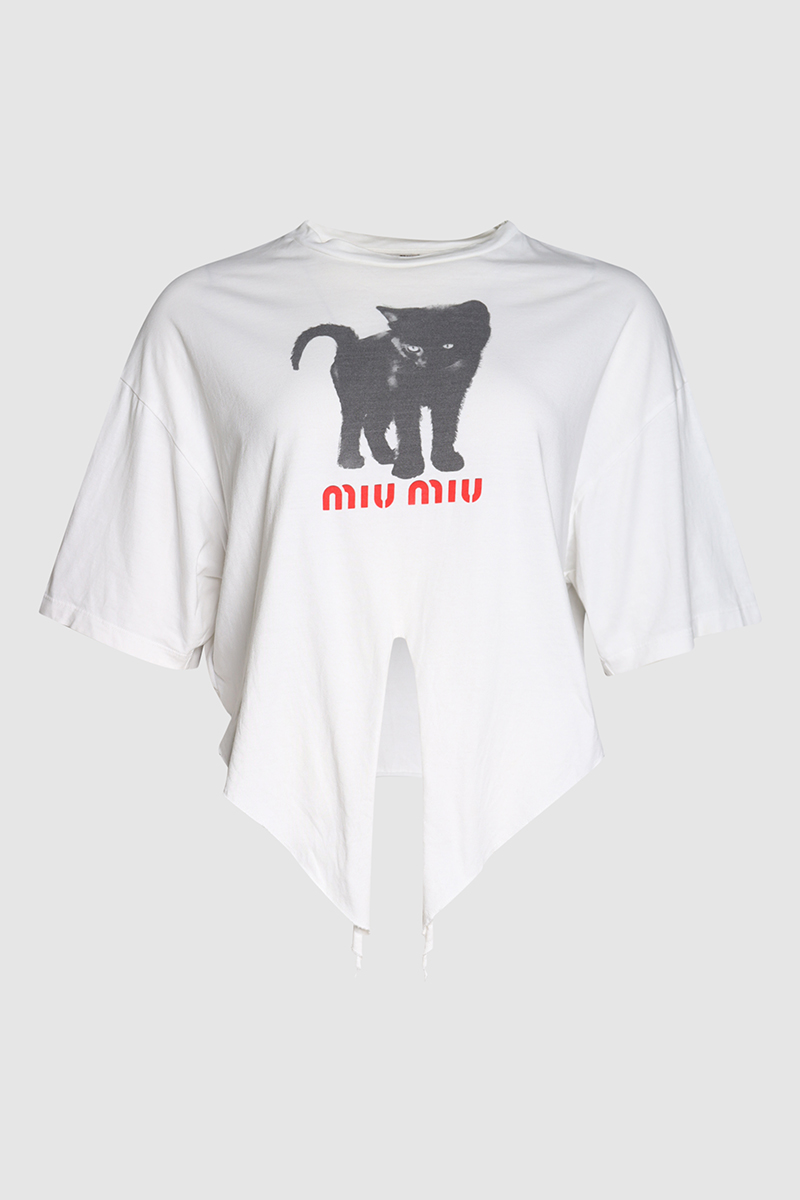 Cat Print T-Shirt