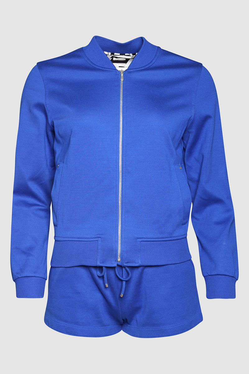 Cotton Ribbed Jacket & Shorts