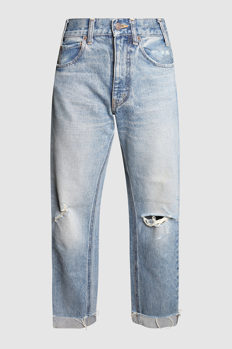 Margaret Jeans Crush Cut Off Denim Pants