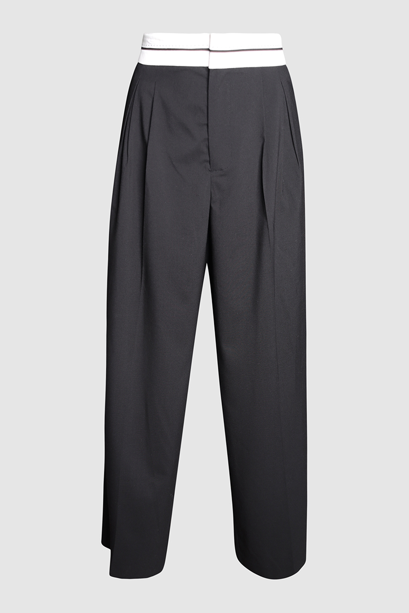 Tailored Trouser With Reverse Waistband