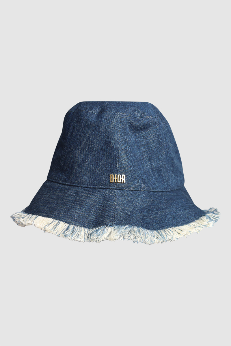 Frayed Denim Bucket Hat