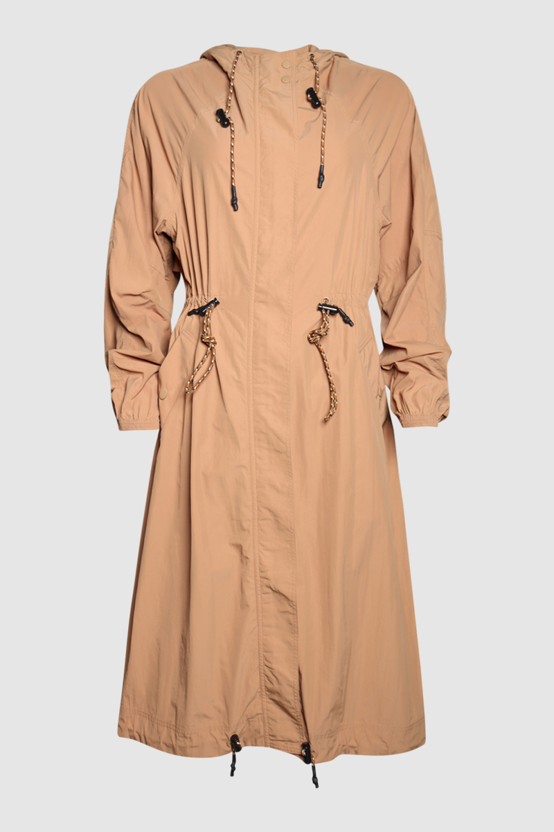 Jessie Drawstring Hooded Coat