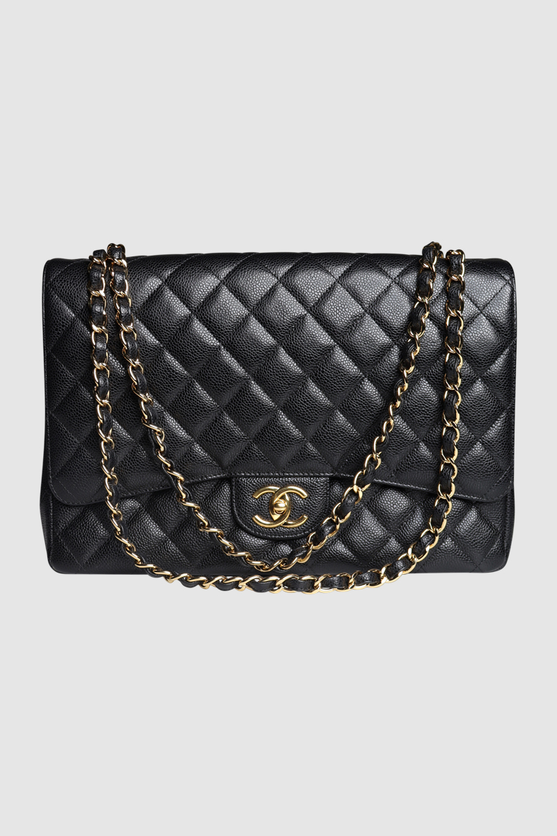 Classic Jumbo Caviar Flap Bag