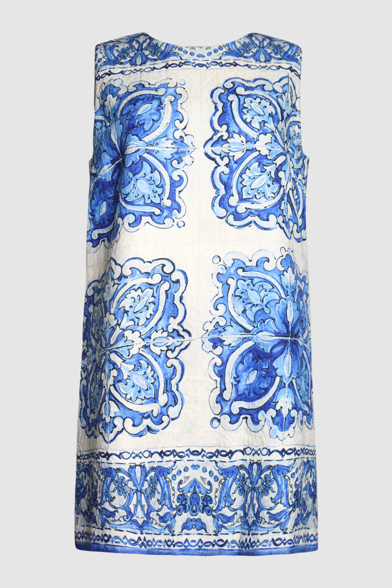Print Mini Dress