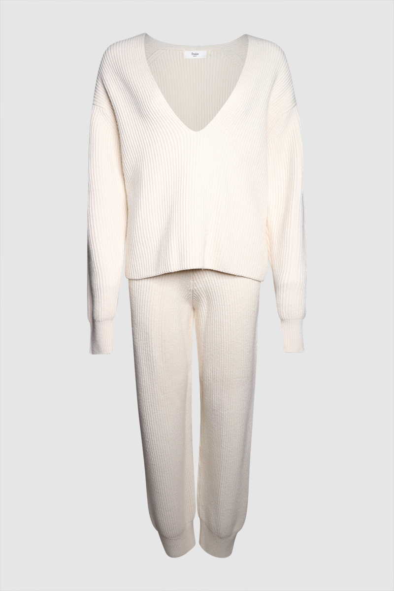 Ribbed Wool Sweater & Pants