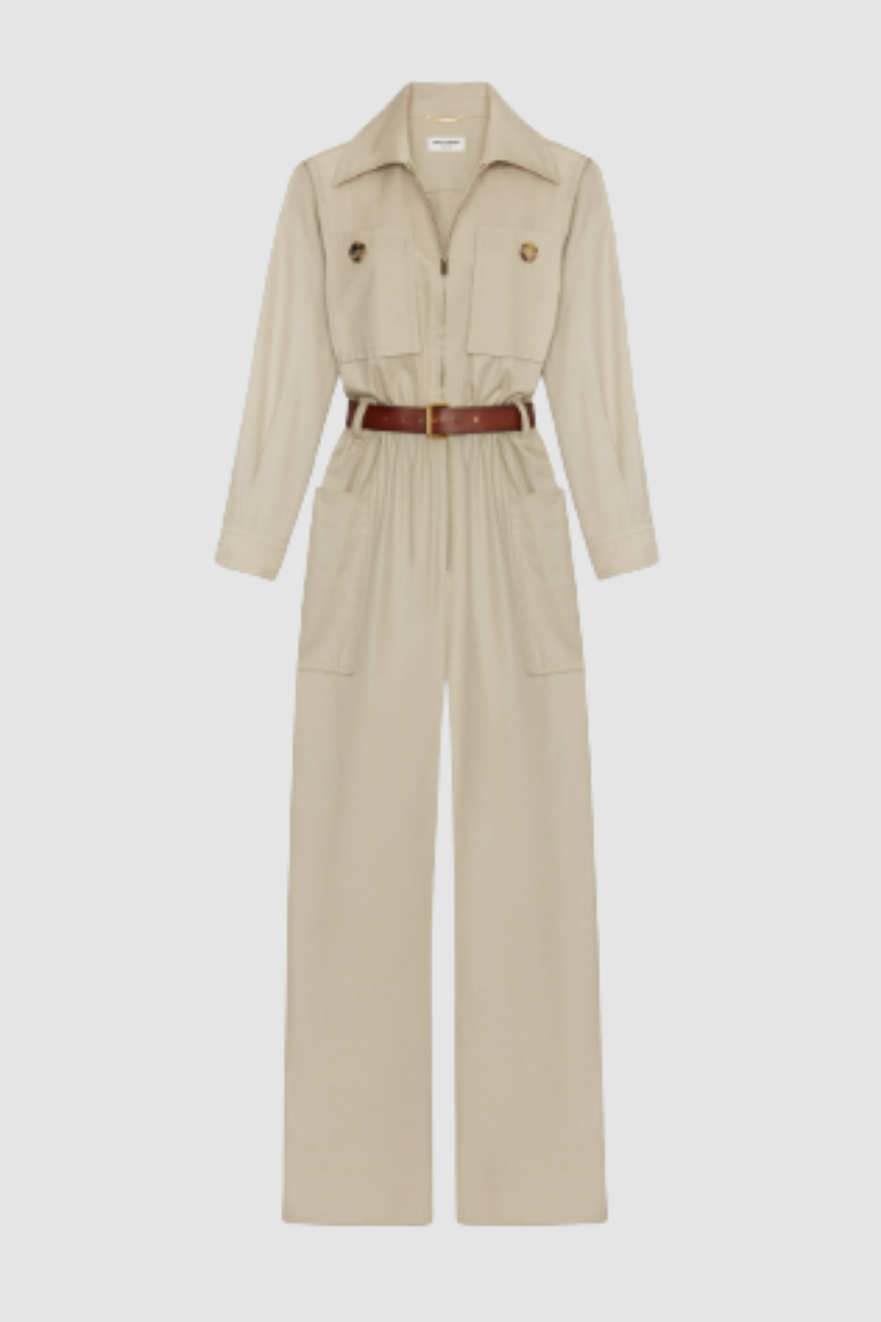Belted Cotton Jumpsuit