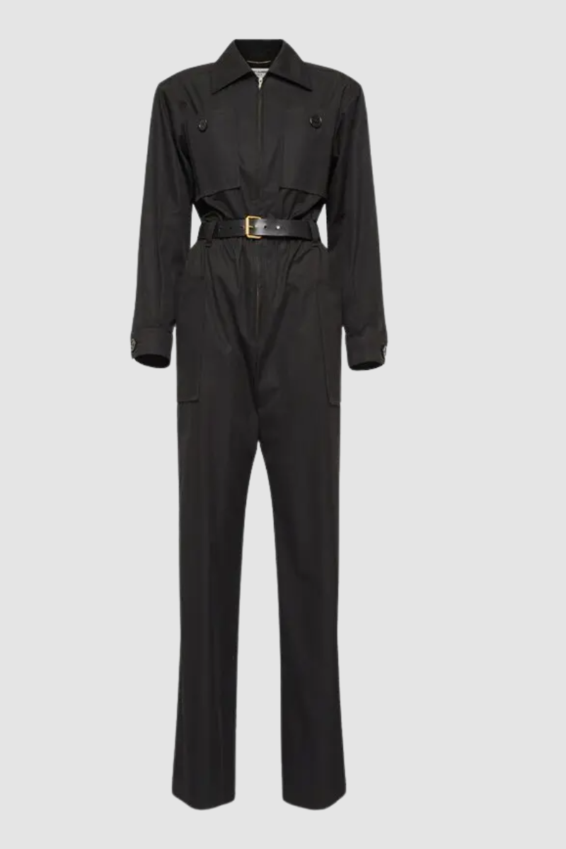 Belted Cotton Jumpsuit