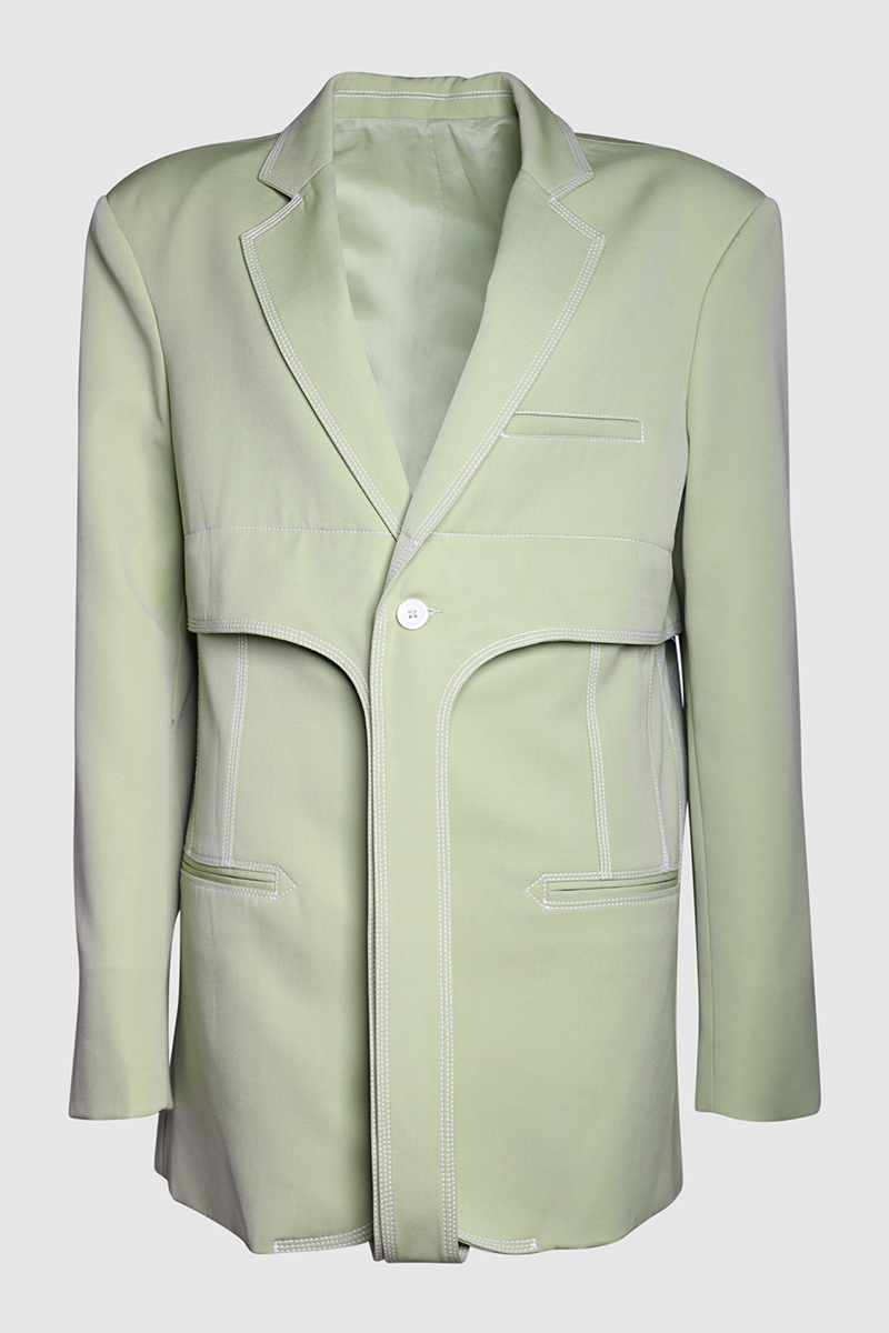 Contrast Stitch Blazer