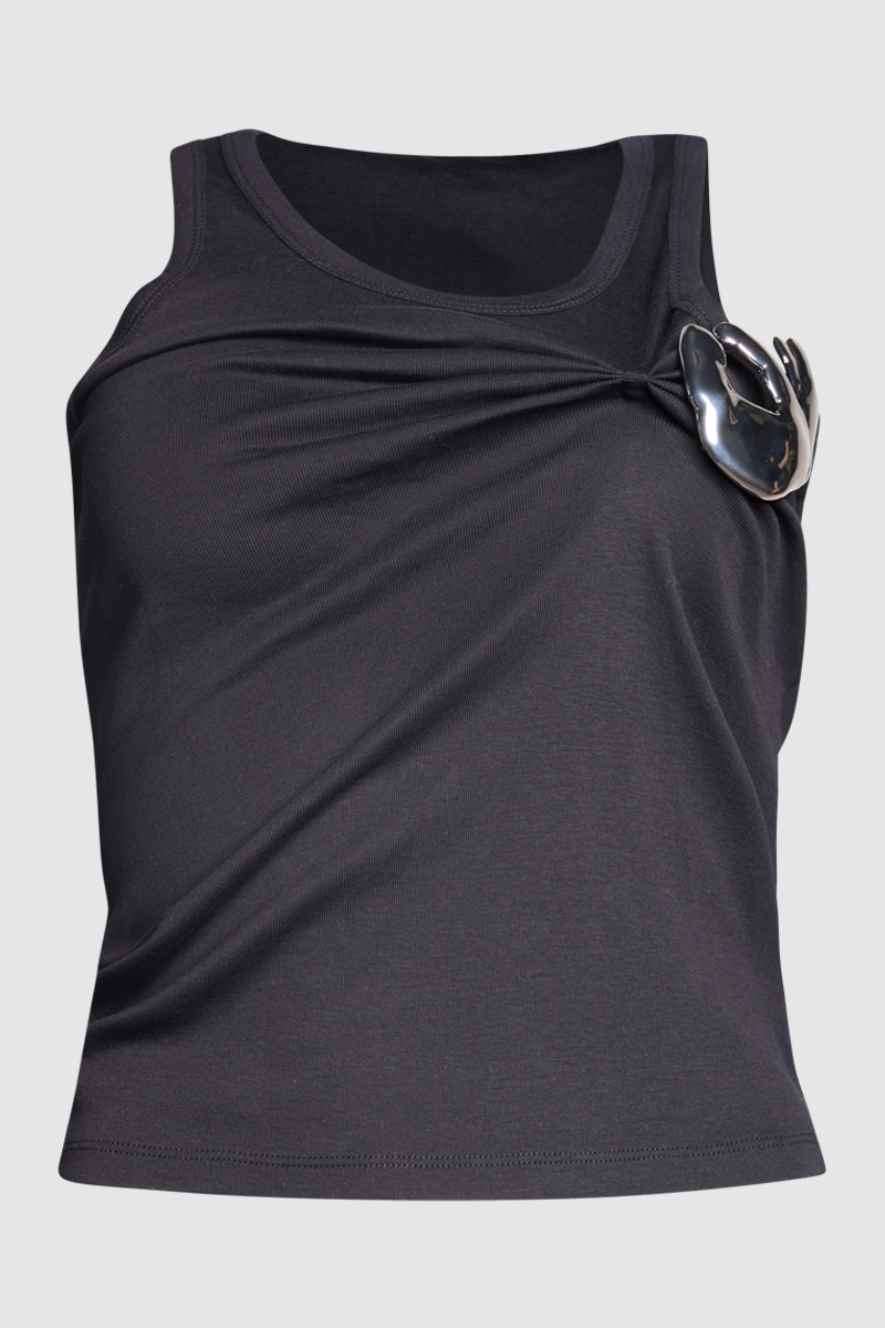 Emoji Embellished Cotton Tank Top - (Duplicate Imported from WooCommerce)