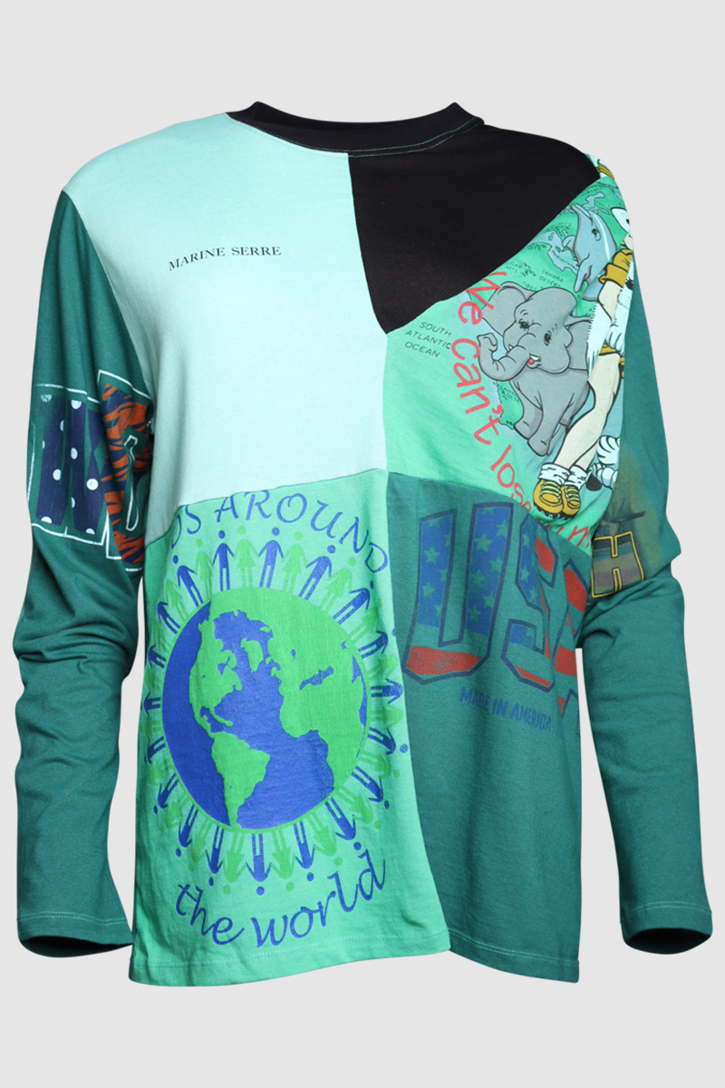 Patchwork Graphic Print T-Shirt