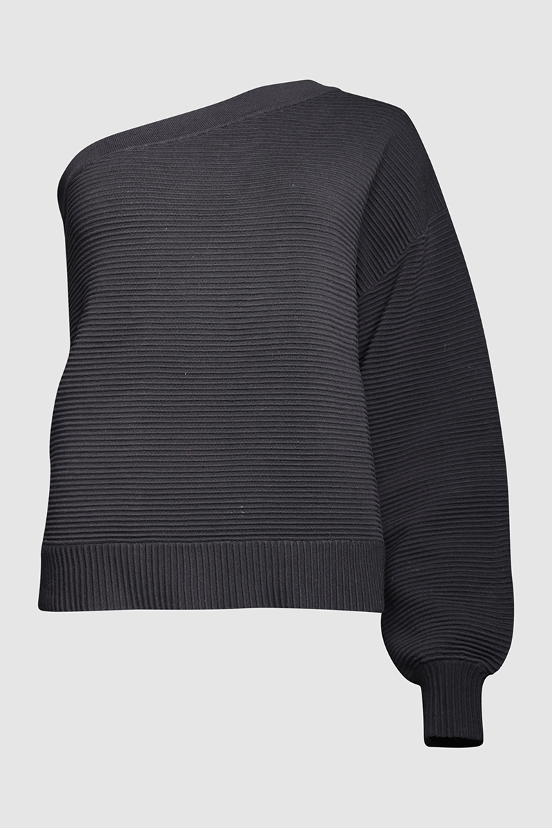 Asymmetric Textured Rib Sweater - (Duplicate Imported from WooCommerce)