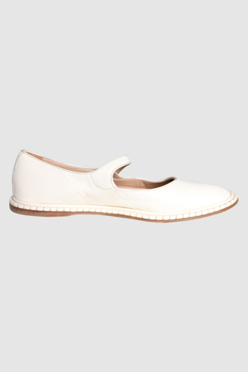 Rubie Leather Mary Jane Ballet Flats