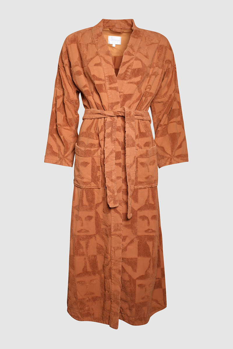 Terry Midi Robe
