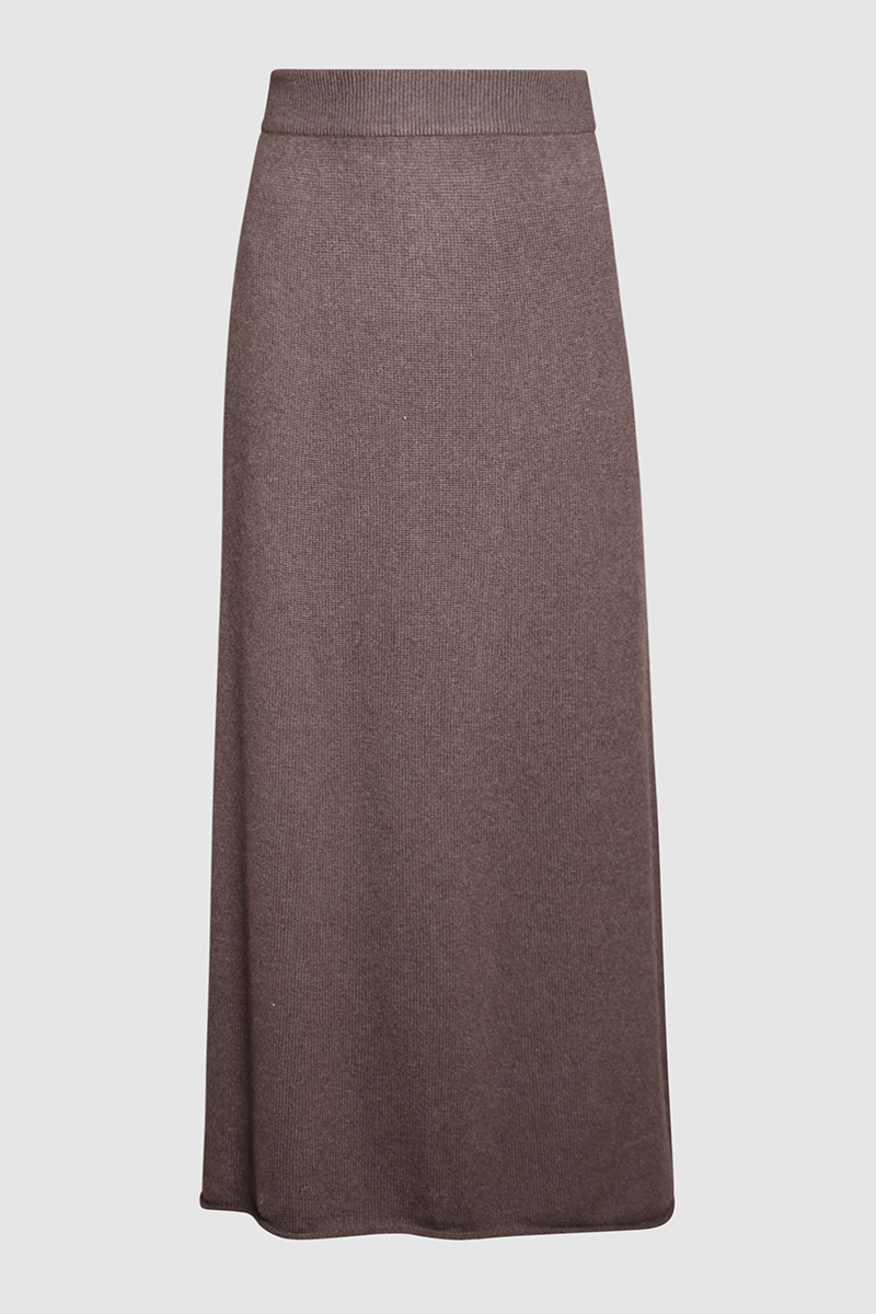 Torie Knitted Cashmere Maxi Skirt