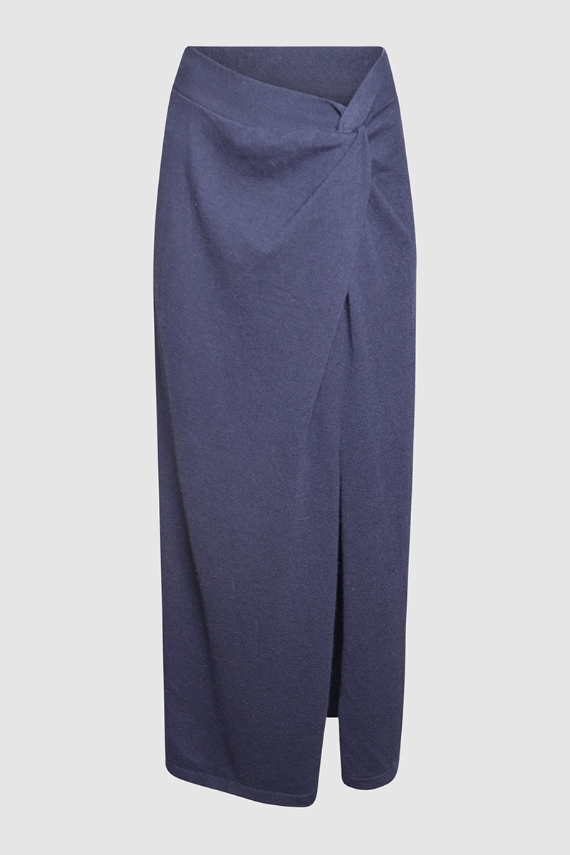 100% Cashmere Midi Skirt