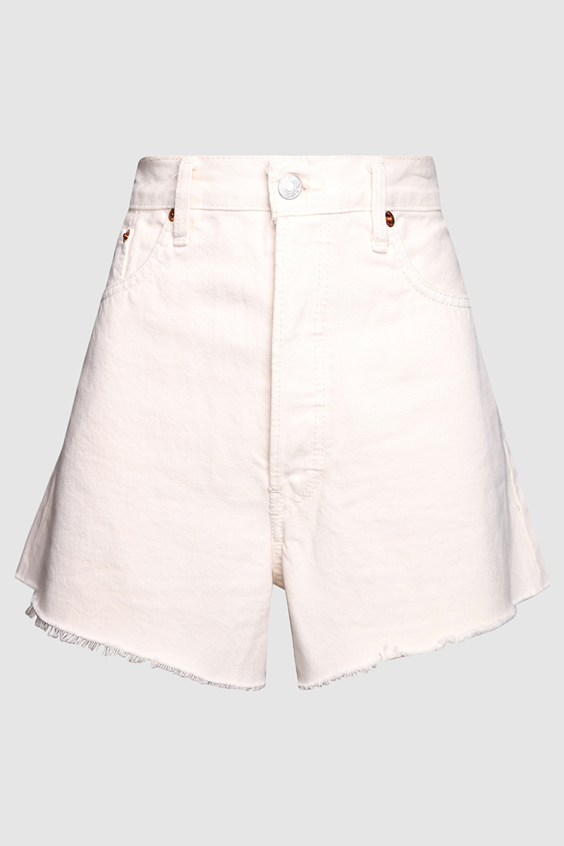 High Rise Denim Shorts