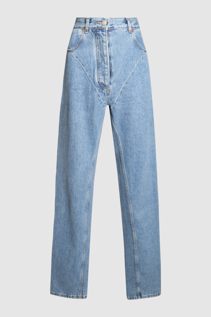 Stitch Straight Leg Jeans