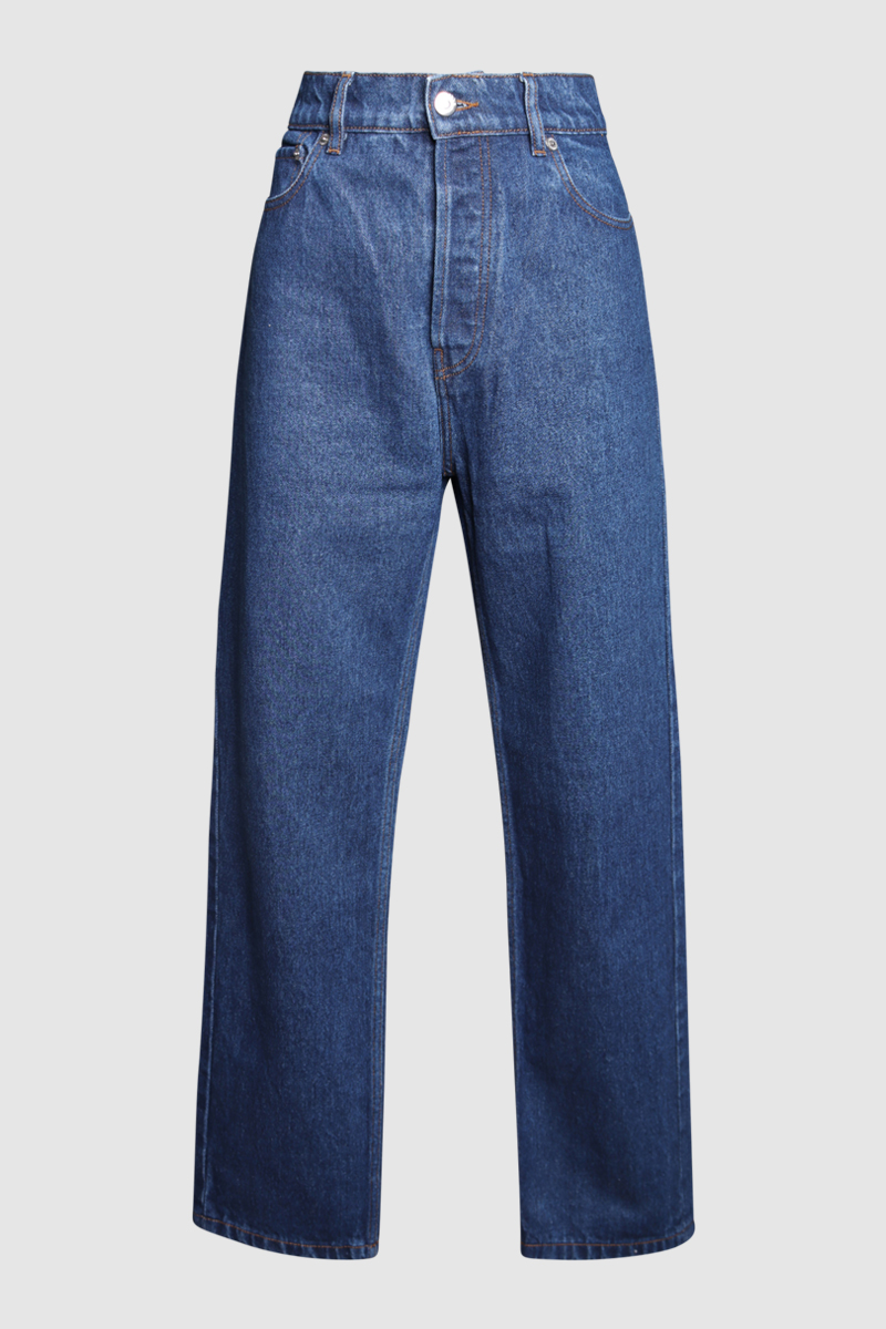 High Waist Straight Leg Jean