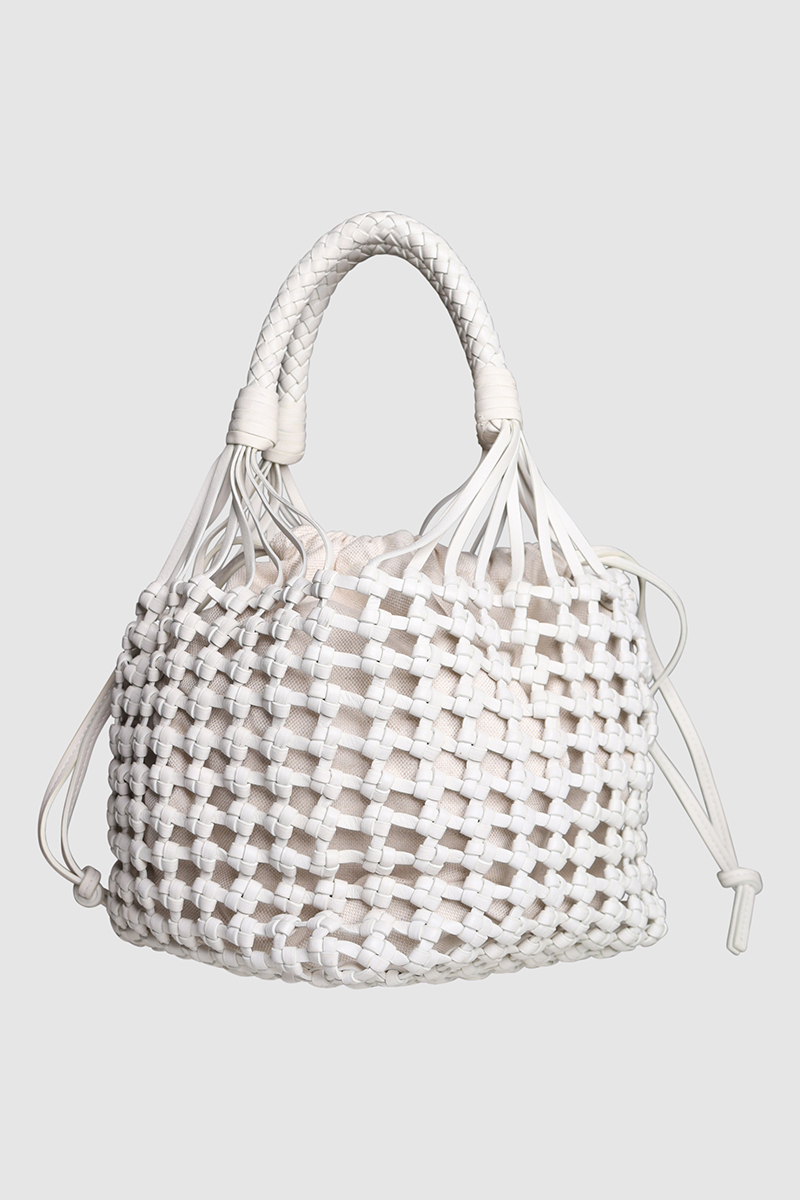Cavallino Leather Canvas Bag