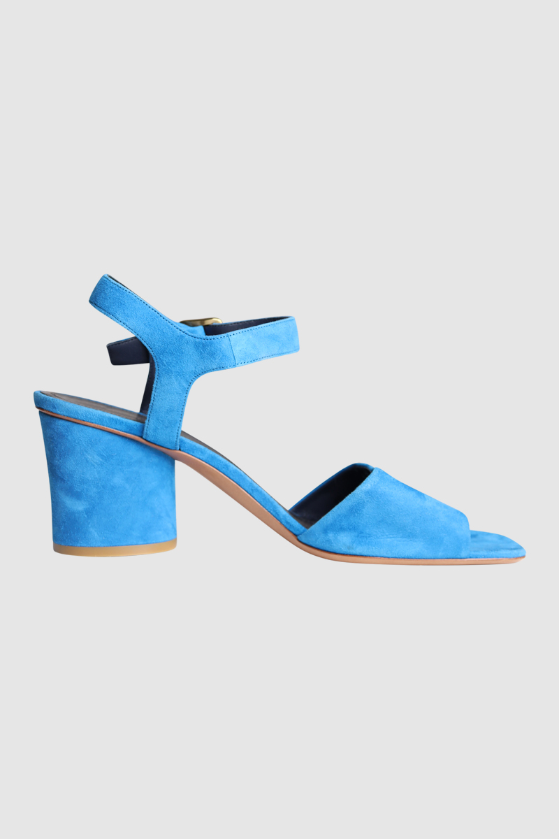 Suede Block Heel Sandals