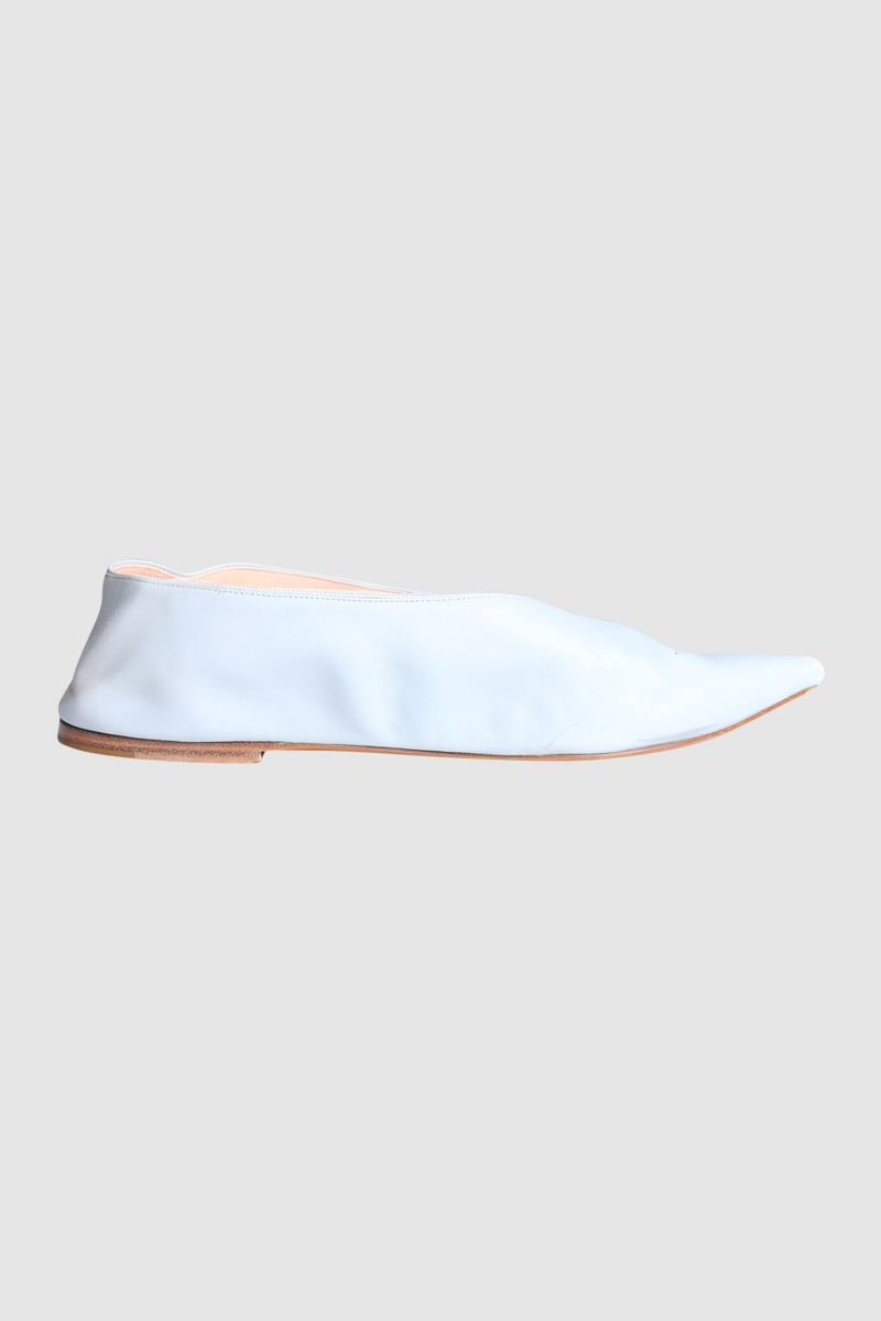 Leather Toe Pointed Flats
