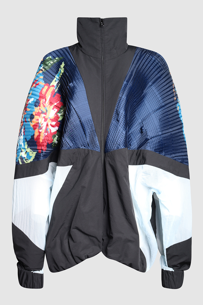 Hibiscus 2 Way Pleated Spray Jacket
