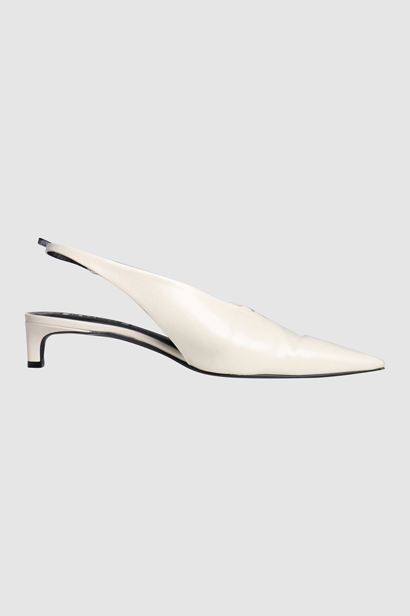 Leather Slingback Pumps