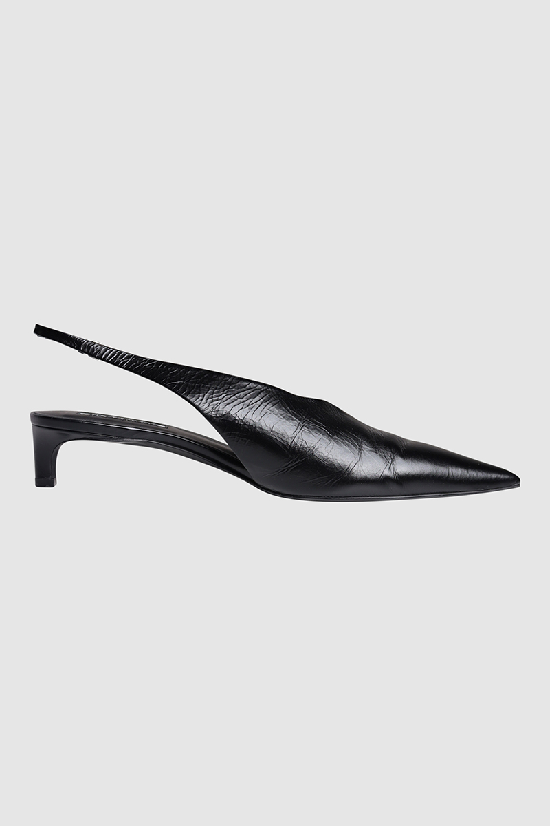 Leather Slingback Pumps