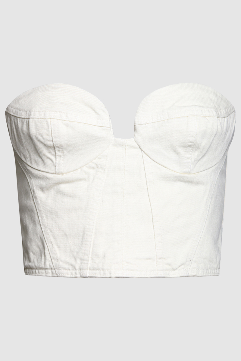 Strapless Cropped Bustier