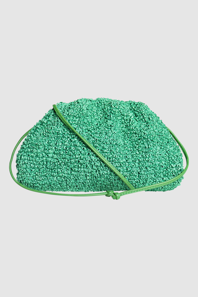 Boucle Raffia Mini Pouch
