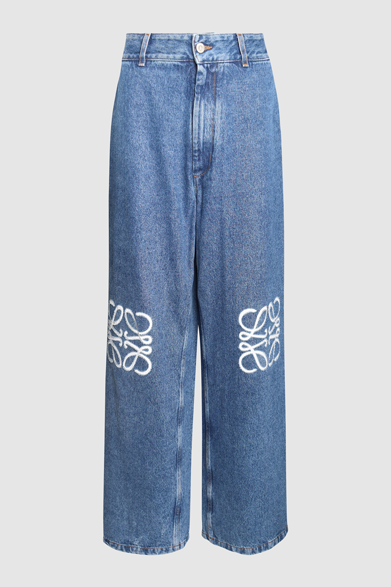 Anagram Baggy High Rise Wide Leg Jeans