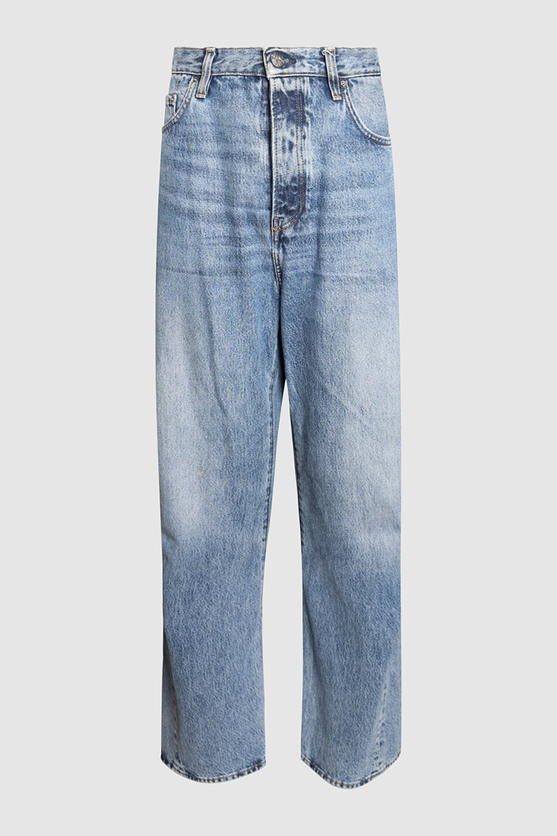 Twisted Seam Full Length Denim Jeans