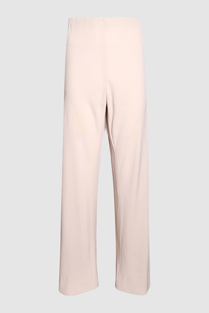 Slub Woven Wide Leg Pant
