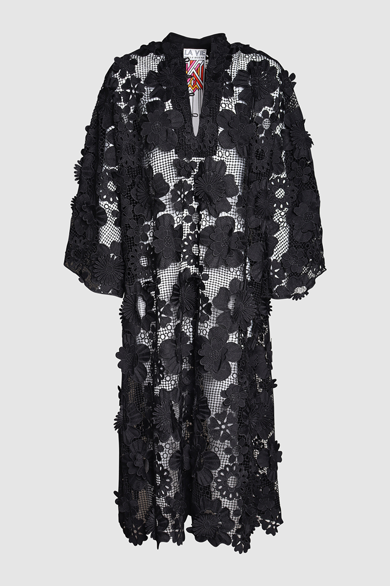 3D Lace Maxi Caftan