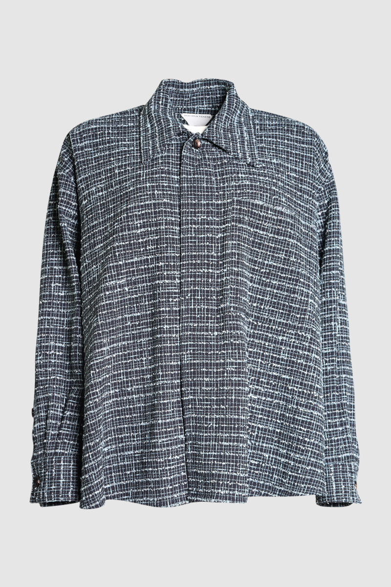 Structured Tweed Shirt Jacket
