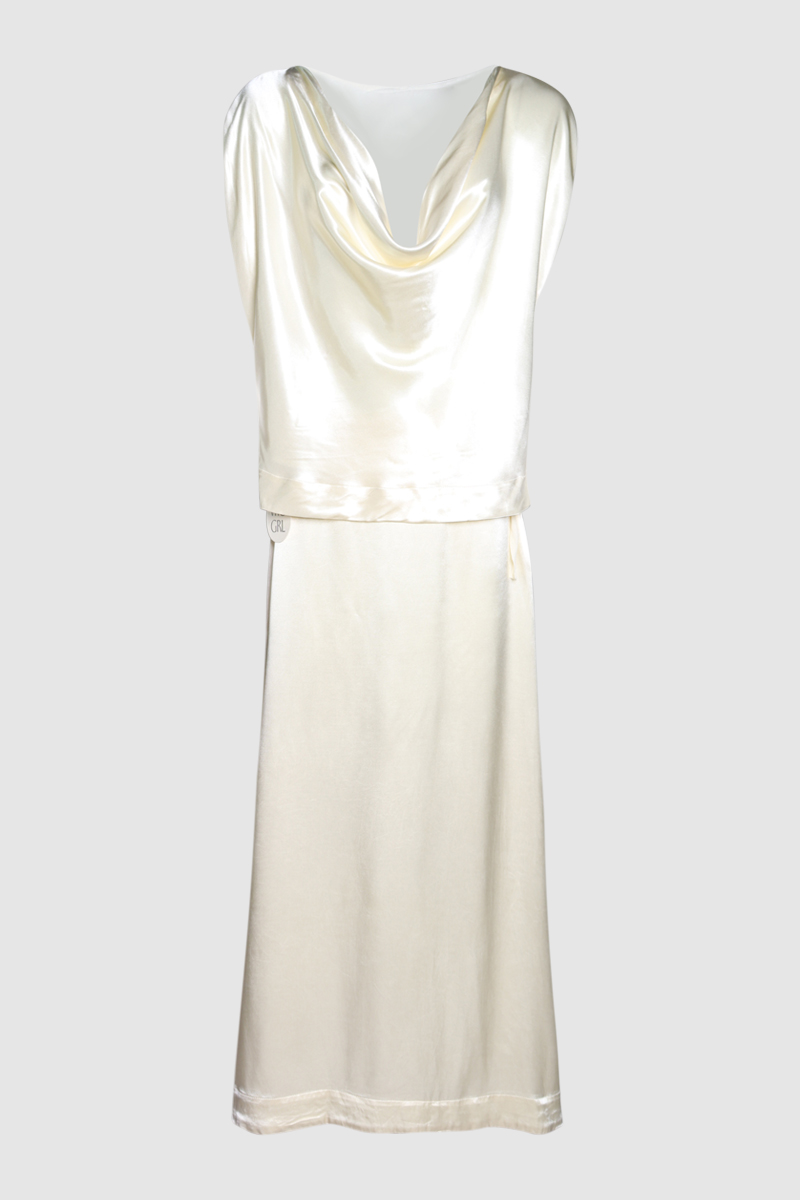 Luel Satin Maxi Skirt & Emery Satin Top