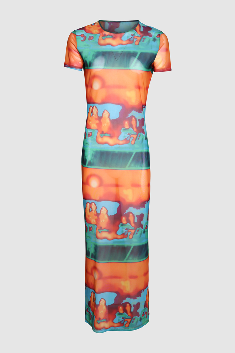 Billie Mesh Midi Dress