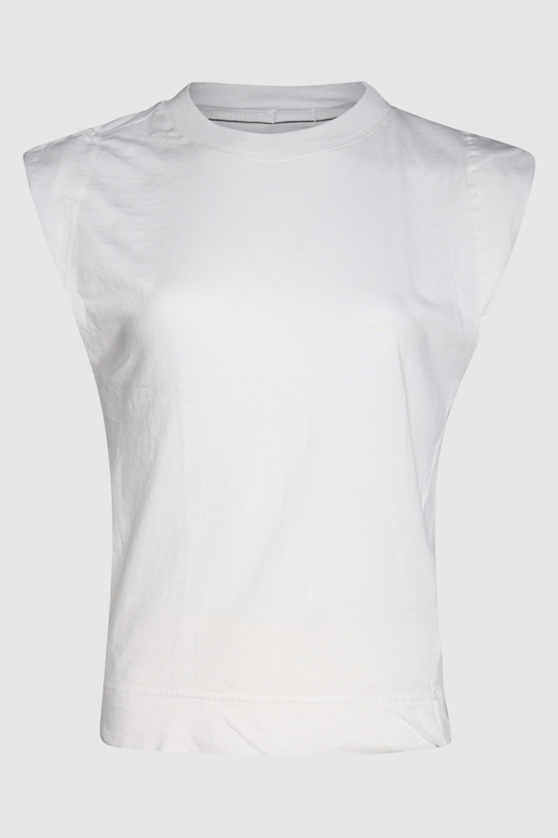 Turnback Detail Tank With Padded Sleeves