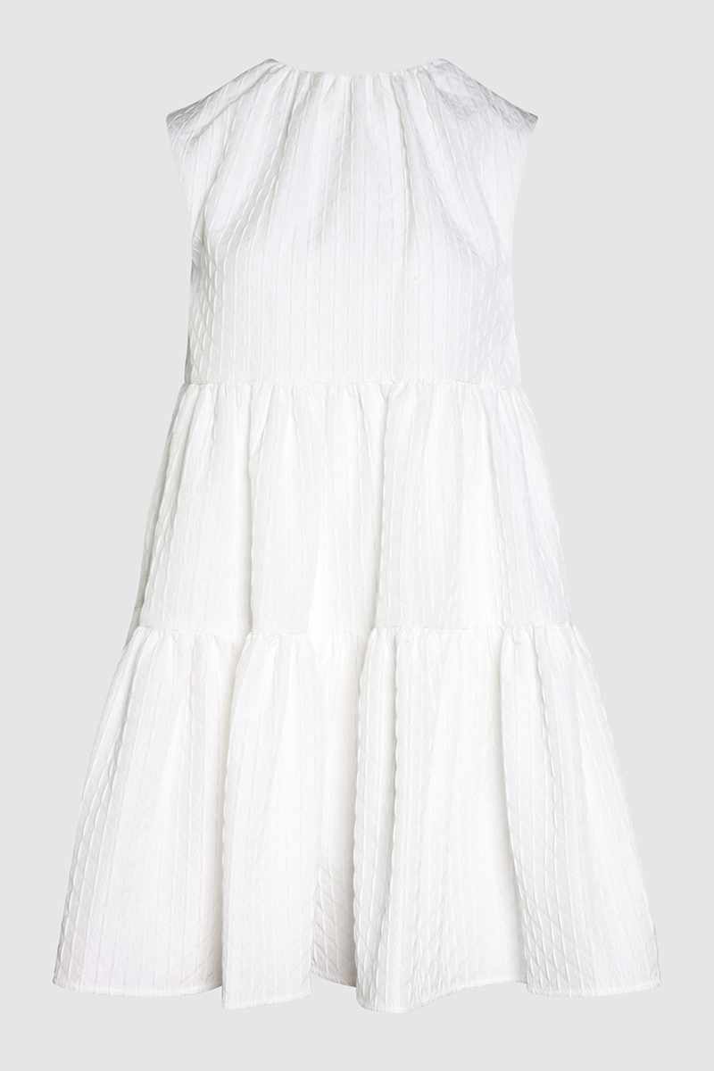 Crew Neck Mini Dress