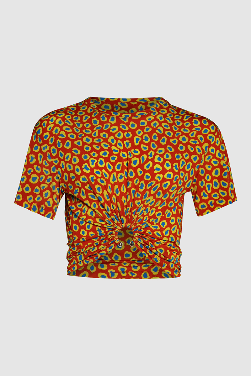 Second Skin Leopard Print Top