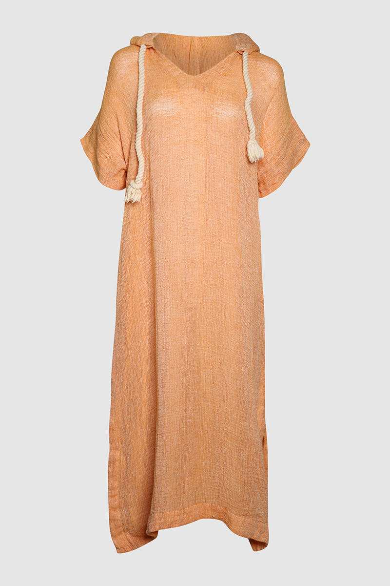 Drawstring Hooded Craftan