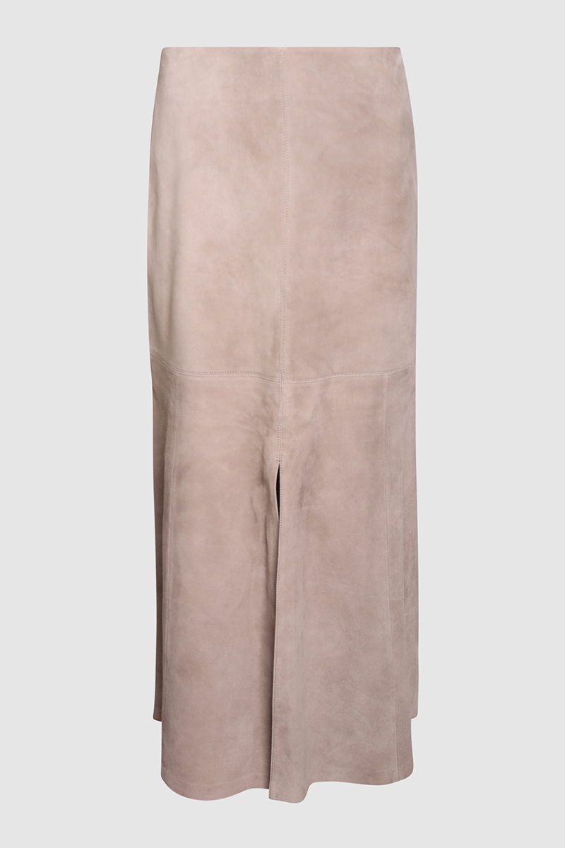 Nadia Suede Midi Skirt