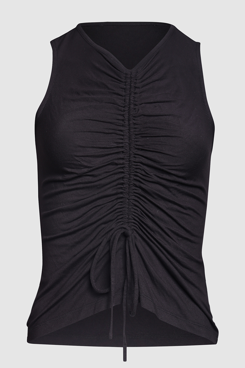 Jersey Drawstring Tank