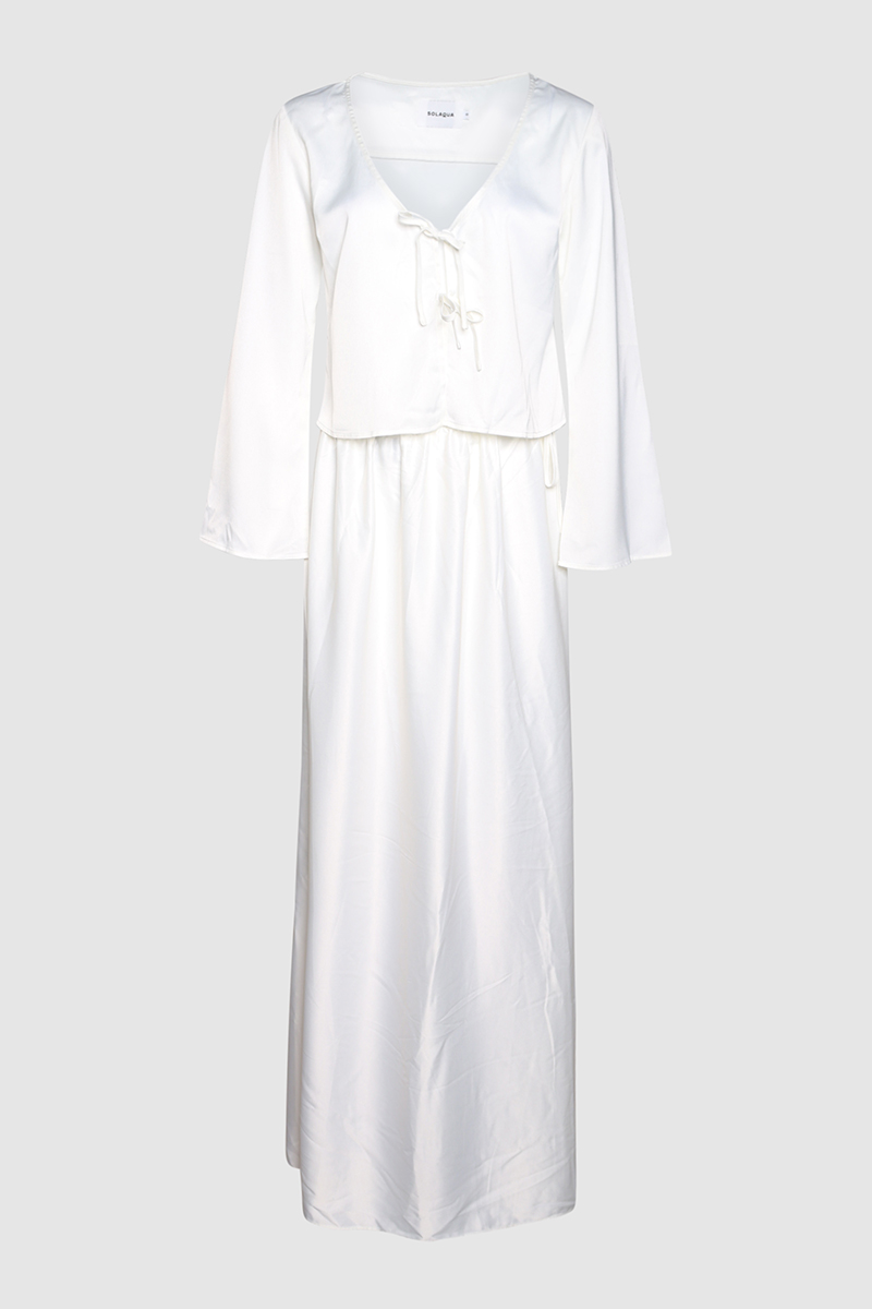 Celeste Blouse & Lucia Tie Up Skirt